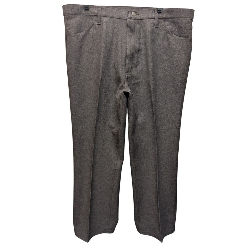Wrangler Wrancher Dress Jeans Mens 42x29 82HO Polyester Straight Leg Pants